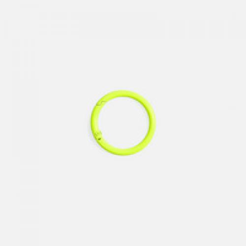 Карабин-кольцо Claus, L, желтый неон