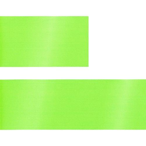 Лента сатиновая Satin 35 М, зеленый неон; - купить необычные подарки в Воронеже