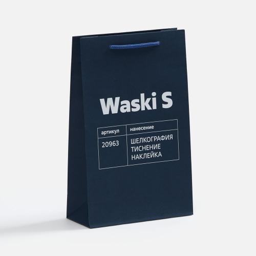 Пакет бумажный Waski M; - купить подарки с логотипом в Воронеже