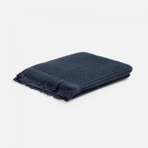 Плед вафельный Elenglect, темно-серый