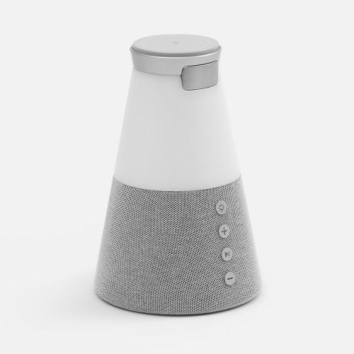 Bluetooth-колонка с беспроводной зарядкой и подсветкой Cone Sonance; - купить подарки с логотипом в Воронеже