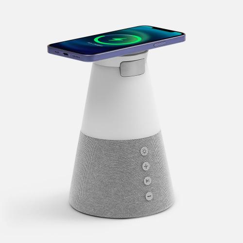 Bluetooth-колонка с беспроводной зарядкой и подсветкой Cone Sonance; - купить необычные подарки в Воронеже