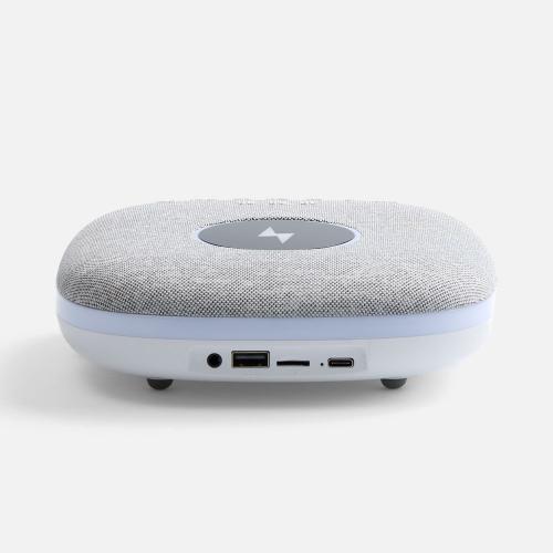 Bluetooth-колонка с беспроводной зарядкой и подсветкой Terrafonic; - купить именные сувениры в Воронеже