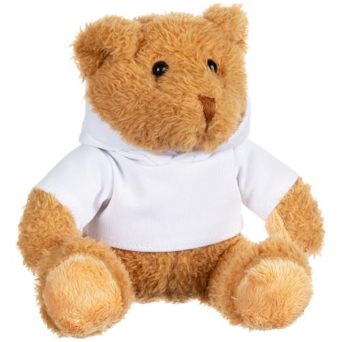 Мягкая игрушка «Мишка Cuddleton» в белом худи; - купить именные сувениры в Воронеже