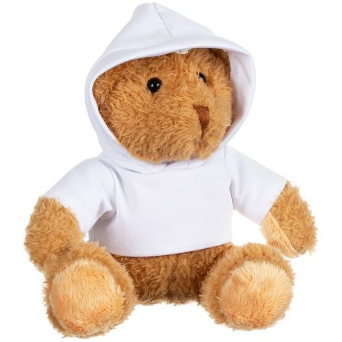 Мягкая игрушка «Мишка Cuddleton» в белом худи; - купить необычные подарки в Воронеже