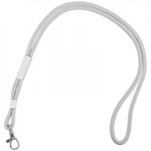 Шнурок для бейджа Tube Metal, серый