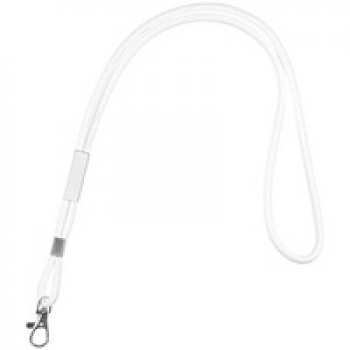 Шнурок для бейджа Tube Metal, белый