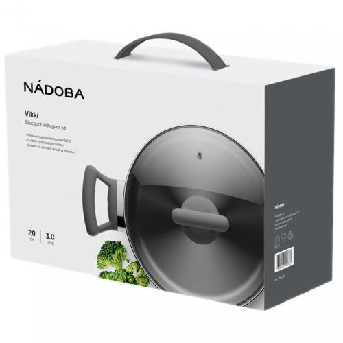 Кастрюля со стеклянной крышкой Vikki; - купить необычные сувениры в Воронеже