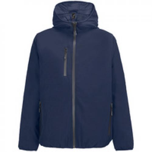 Куртка софтшелл с капюшоном мужская Falcon Men, синяя