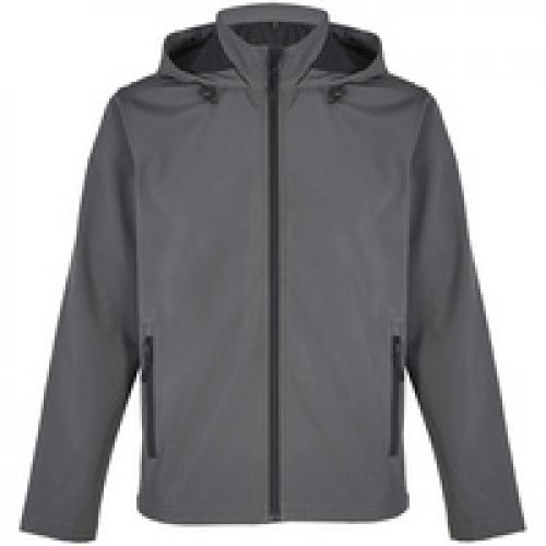 Куртка софтшелл с капюшоном мужская Race Men, темно-серая