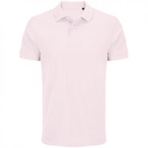 Рубашка поло унисекс Pacific, светло-розовая