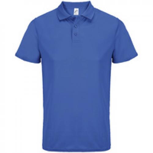 Рубашка поло унисекс Pitcher, ярко-синяя (royal)