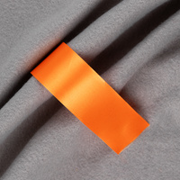 Лента сатиновая Satin 35 XXL, оранжевая, 240 см