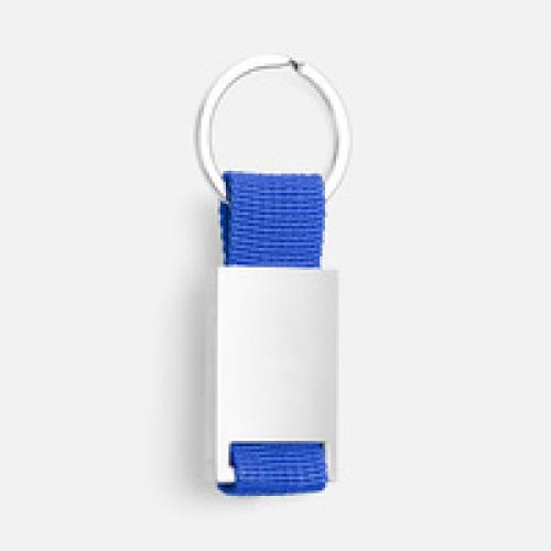 Брелок Inlet с тканевой вставкой, синий