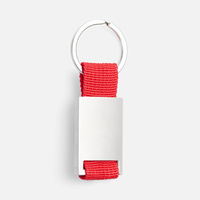 Брелок Inlet с тканевой вставкой, красный