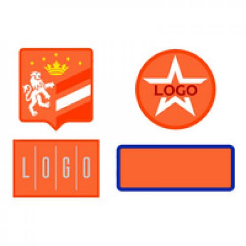 Шеврон из габардина Gabo M, оранжевый