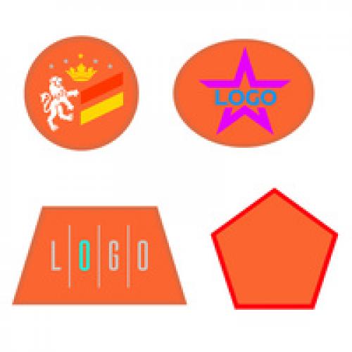 Шеврон из габардина Gabo L, оранжевый