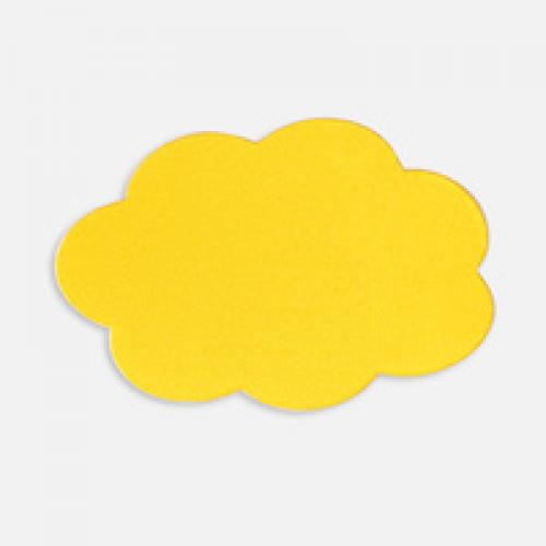 Наклейка тканевая Lunga Calum, L, желтая