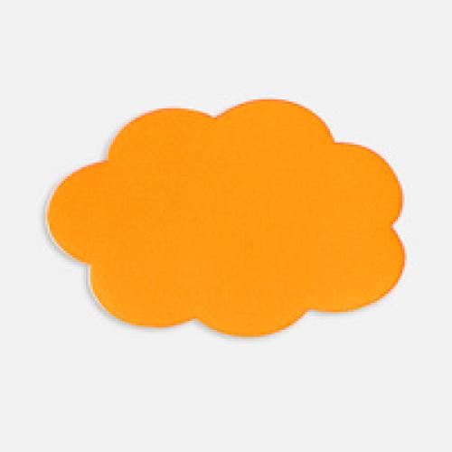 Наклейка тканевая Lunga Calum, L, оранжевый неон