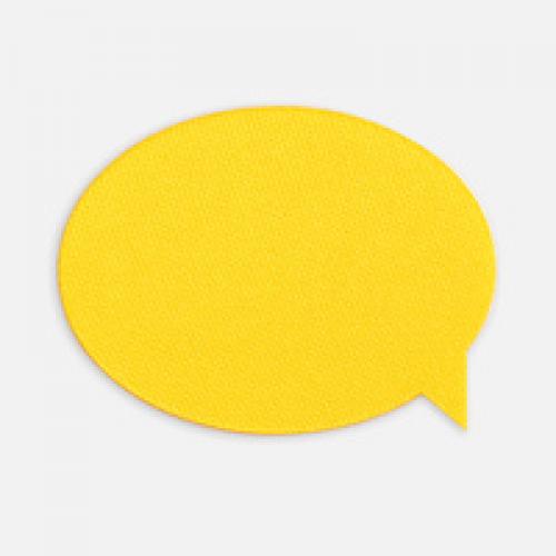 Наклейка тканевая Lunga Bubble, M, желтая