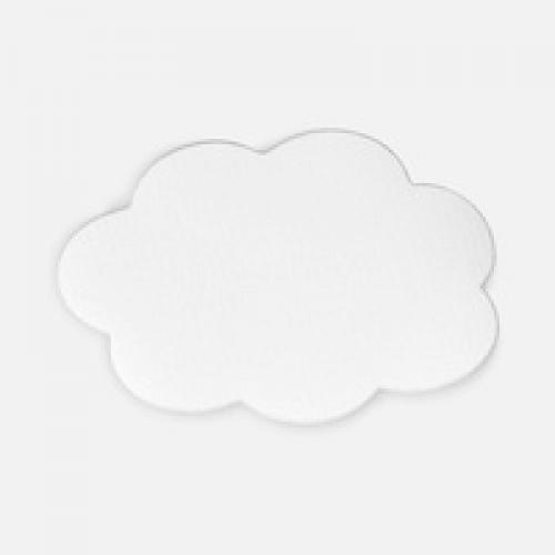 Наклейка тканевая Lunga Calum, L, белая