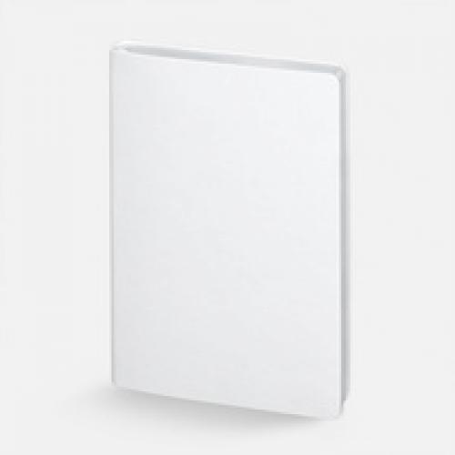 Ежедневник Nebraska Flex, недатированный, белый с серебристым