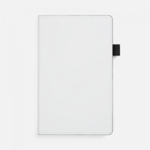 Ежедневник White Shall, недатированный, бело-черный