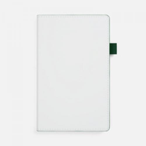 Ежедневник White Shall, недатированный, бело-зеленый