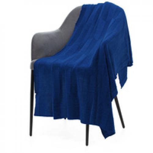 Плед Rombus, темно-синий (кобальт)