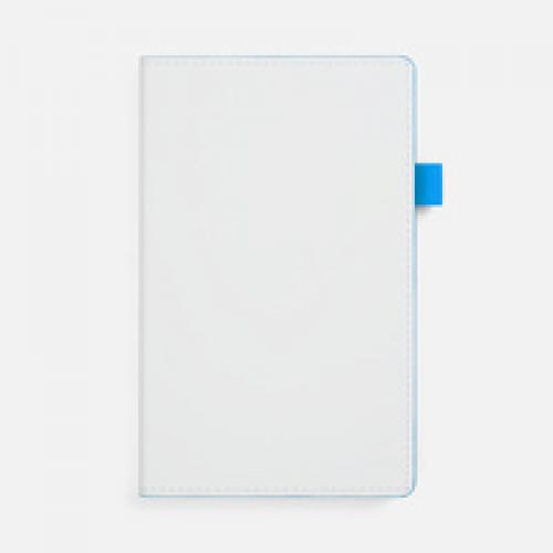 Ежедневник White Shall, недатированный, бело-голубой