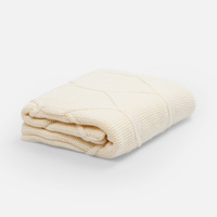 Плед Curve Verve, молочно-белый