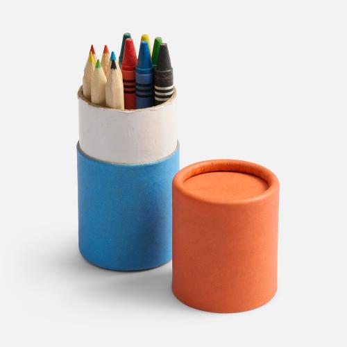 Набор цветных карандашей с мелками Kiddo Tube; - купить необычные подарки в Воронеже