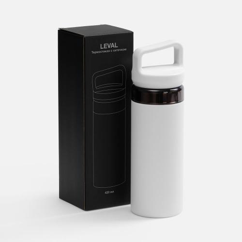 Термостакан Leval с ситечком; - купить подарки с логотипом в Воронеже