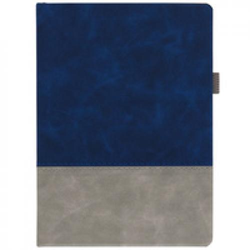 Ежедневник Horizon, недатированный, серый с синим