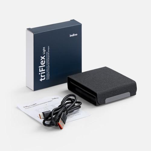 Складная станция беспроводной зарядки triFlex Light; - купить подарки с логотипом в Воронеже