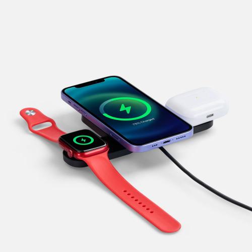 Складная станция беспроводной зарядки Trilogic; - купить необычные сувениры в Воронеже