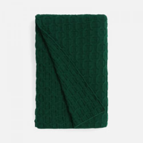 Плед Braidera, темно-зеленый (хвойный)