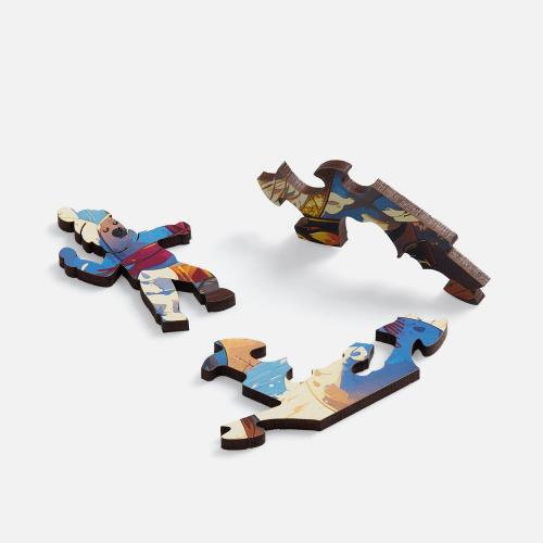 Деревянный пазл с крышкой PuzzleBox на заказ; - купить необычные сувениры в Воронеже