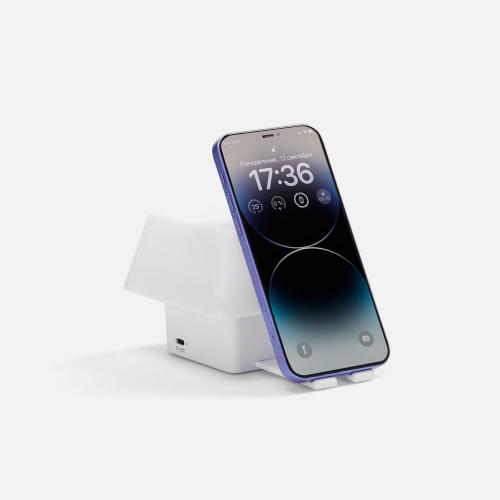 Светильник с подставкой для смартфона Knoppi; - купить необычные подарки в Воронеже