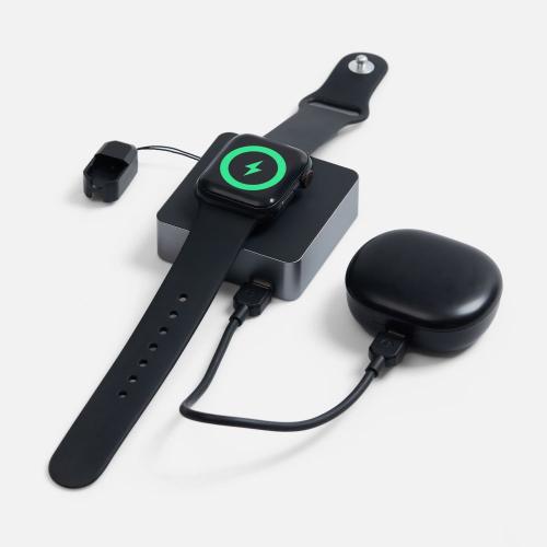 Внешний аккумулятор с беспроводной зарядкой Aura Power 5000 мАч; - купить именные сувениры в Воронеже