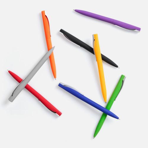 Ручка шариковая Pin Soft Touch, ver.2; - купить именные сувениры в Воронеже