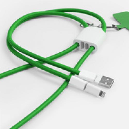 Кабель-ланьярд energyFlex Pro, зеленый