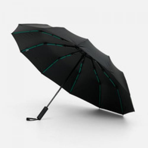 Зонт складной с УФ-защитой Ribstar, черный