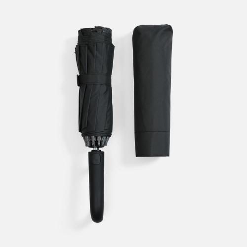 Зонт обратного сложения inLoop с ручкой-карабином; - купить подарки с логотипом в Воронеже