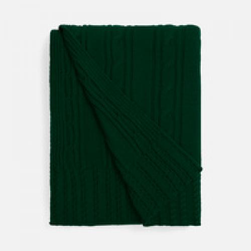 Плед Remitti, темно-зеленый (хвойный)