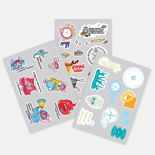 Наклейки ПВХ Sticker Pack на заказ; - купить бизнесс-сувениры в Воронеже