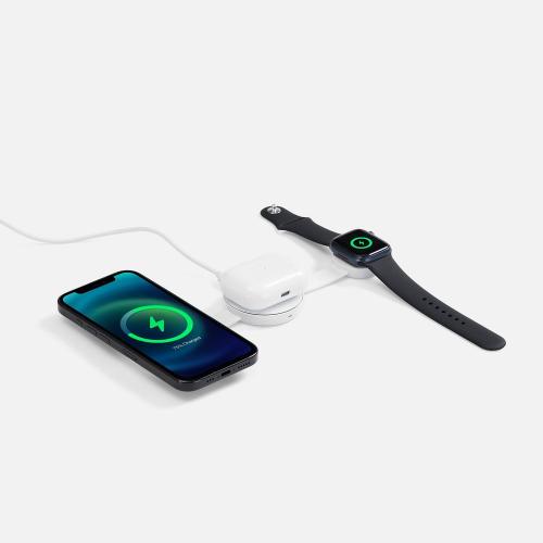 Складная станция беспроводной зарядки Fleximo; - купить бизнесс-сувениры в Воронеже