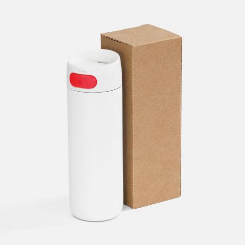 Термостакан X1 с цветной кнопкой; - купить подарки с логотипом в Воронеже