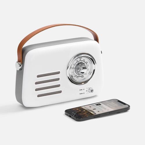 Bluetooth-колонка с радио Retronica; - купить подарки с логотипом в Воронеже