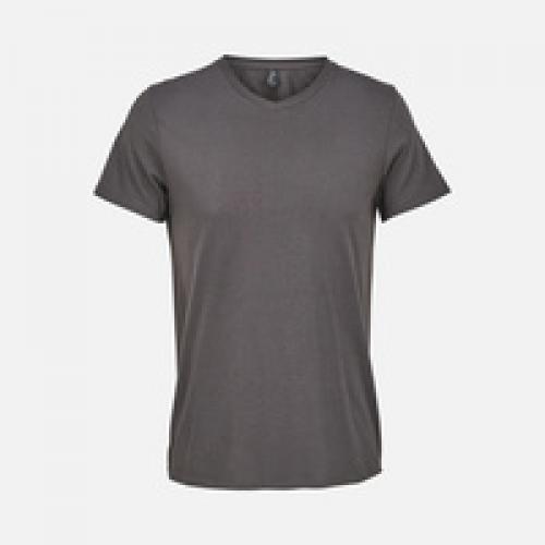 Футболка унисекс Regent с V-образным вырезом, темно-серая